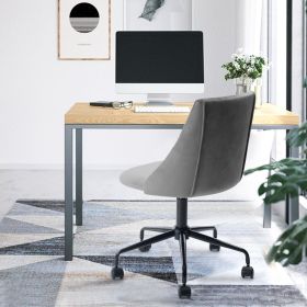 Upholstered Task Chair/ Home Office Chair (Color: Grey)