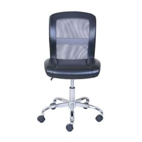 Mid-Back, Vinyl Mesh Task Office Chair (Color: Black & Gray Mesh)